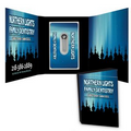 Double Fold ZagaBook Promotional Card with Flat Dental Floss